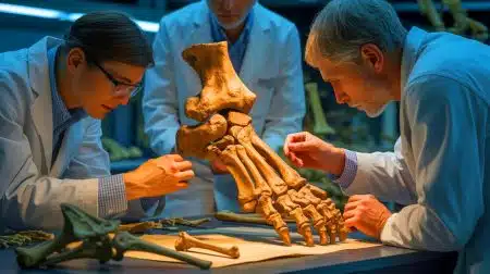 Ancient Foot Discovery Reveals a Hidden Human Cousin, Changing Our Understanding of Early Human Evolution Illustration of the Burtele foot fossil linked to Australopithecus deyiremeda.