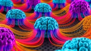 Illustration of nanopores demonstrating brain-like learning mechanisms.