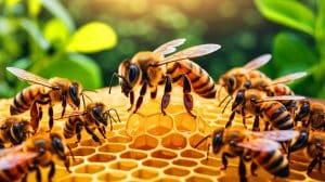 Bees Replace Queens for Unexpected Reasons, Challenging Our Understanding of Colony Dynamics and Hierarchy Illustration of a honey bee colony undergoing the process of supersedure due to viral infections in the queen.