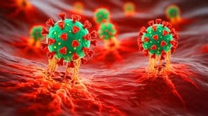 Bird Flu’s Heat Tolerance Sparks Concern, Challenging Global Efforts to Control the Spread of the Virus Illustration of bird flu viruses multiplying at fever-level temperatures.