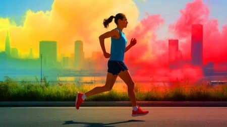Polluted Air Diminishes Exercise Benefits, Challenging Health Gains and Raising Concerns for Fitness Enthusiasts Illustration of the impact of air pollution on exercise and public health.