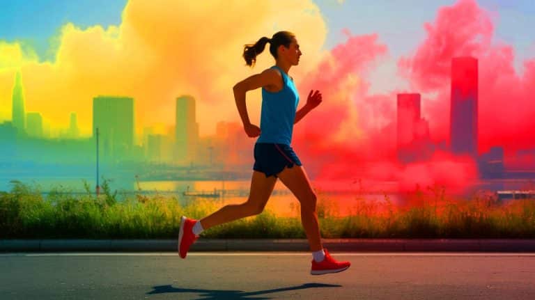 Polluted Air Diminishes Exercise Benefits, Challenging Health Gains and Raising Concerns for Fitness Enthusiasts Illustration of the impact of air pollution on exercise and public health.