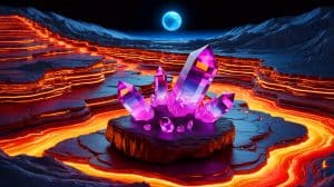Ancient Crystals Reveal Earth’s Surprisingly Dynamic Activity 3.3 Billion Years Ago, Changing Our Planetary History Understanding Illustration of ancient crystals revealing Earth's dynamic geologic activity during the Hadean Eon.
