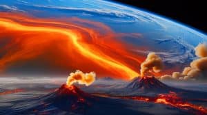 Early Earth’s Sky Sparks Creation of Life’s First Ingredients, Revealing New Insights into Our Planet’s Origins Illustration of Earth's ancient atmosphere potentially generating life-essential sulfur-based molecules.