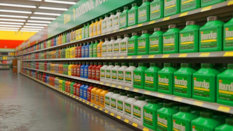 Monsanto-Backed Study Retraction Sparks New Concerns Over Roundup’s Safety and Its Impact on Human Health Illustration of Roundup products for sale at a hardware store in California.