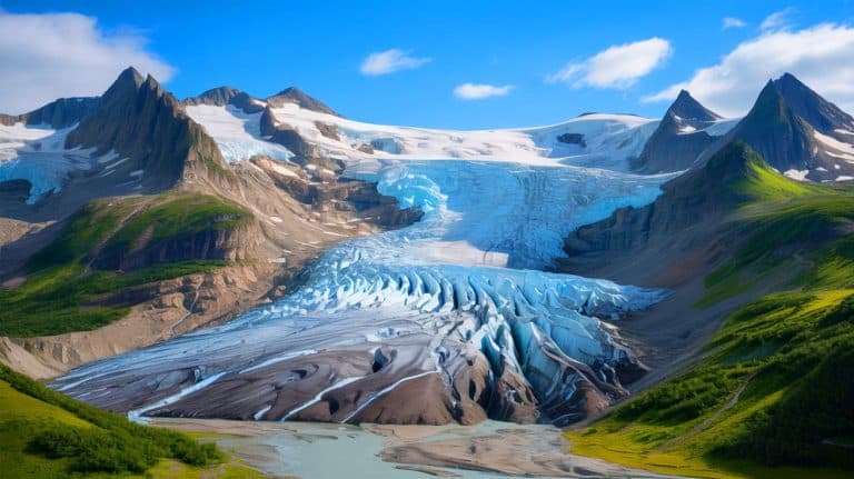 New Forecast Reveals When Thousands of Glaciers Will Disappear, Highlighting Urgent Need for Climate Action Illustration of glaciers retreating due to rising global temperatures.