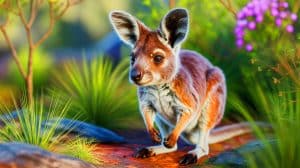 Illustration of a newly discovered marsupial species closely related to the kangaroo, highlighting its significance in biodiversity.