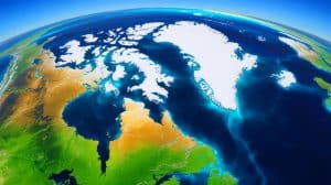 Researchers Crack Century-Old Mystery of North Atlantic Cold Spot, Unveiling New Climate Insights and Impacts Illustration of the cold spot anomaly south of Greenland caused by a weakening Atlantic Meridional Overturning Circulation.