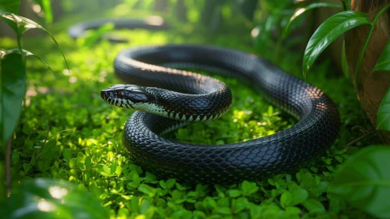 Illustration of a newly discovered Irwin's wolf snake in the Great Nicobar Islands.