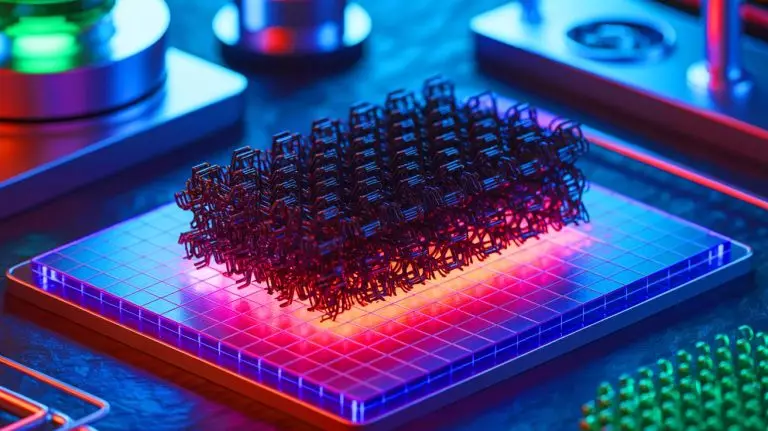 Illustration of carbon nanotubes emitting more energetic light than they absorb. Image generated by AI.