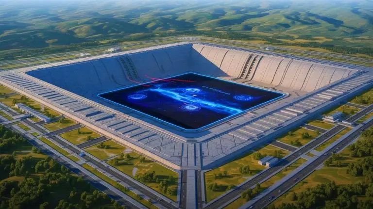 Illustration of China's newly unveiled underground military command center near Beijing. Image generated by AI.