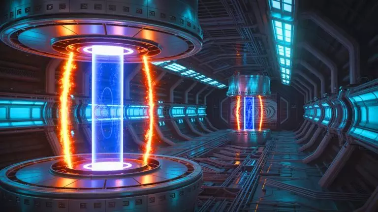 Illustration of the Infinity Two fusion reactor design aiming to produce 350 megawatts of clean energy. Image generated by AI.